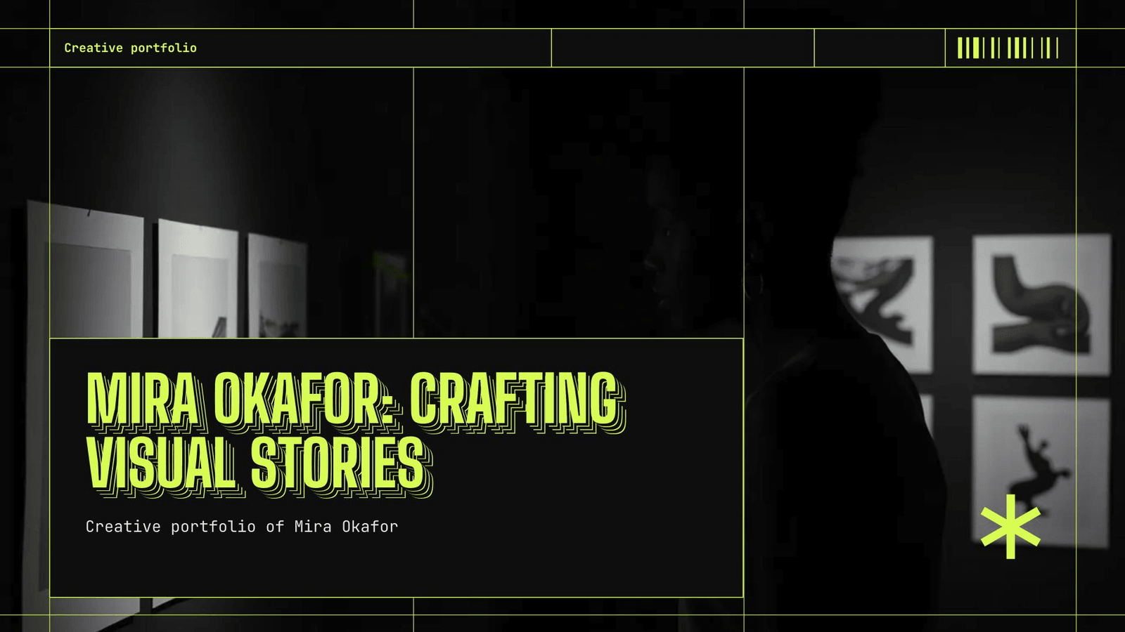 Creative Portfolio — Acid Brutalist presentation template cover