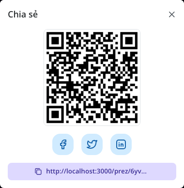 Công cụ chia sẻ của trình phát