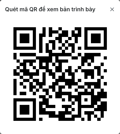 Mã QR của bài thuyết trình công khai