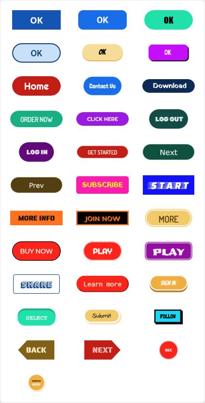 Reusable button designs