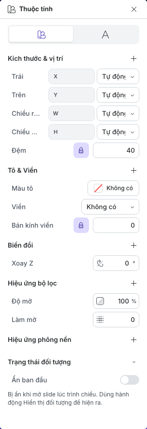 Thuộc tính kiểu đối tượng